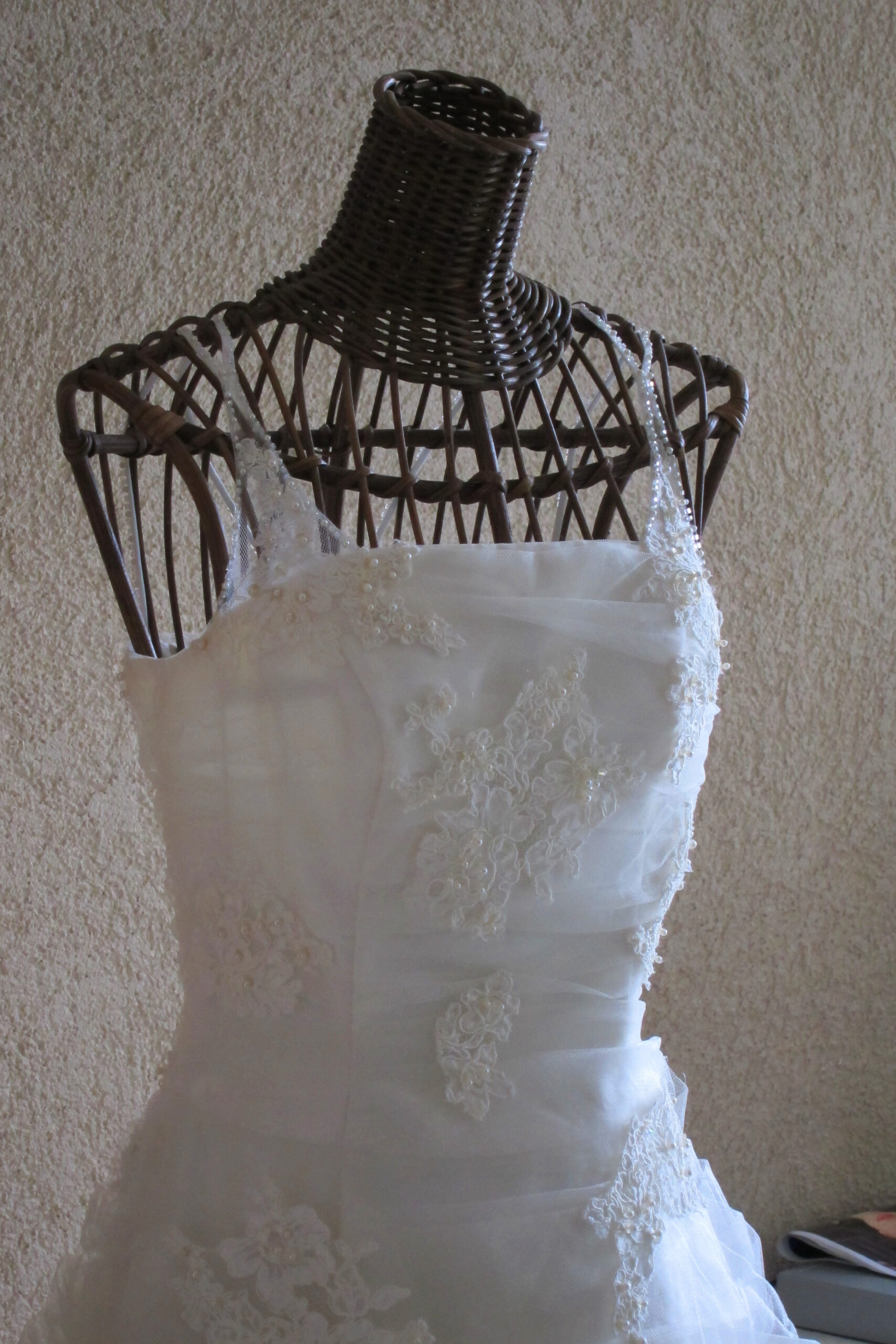 Wedding dress on a mannequin